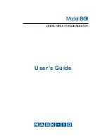 Preview for 1 page of Mark-10 BGI User Manual