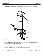 Предварительный просмотр 9 страницы Mark Fitness XM-4422 Owner'S Manual