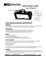 Mark BIG FLASH II 1500 User Manual preview