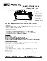 Предварительный просмотр 3 страницы Mark BIG FLASH II 1500 User Manual