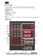 Предварительный просмотр 2 страницы Mark COMBO 700 User Manual