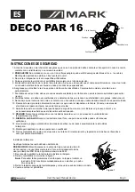 Preview for 3 page of Mark DECO PAR 16 Manual