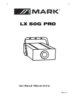 Preview for 1 page of Mark LX 50G PRO User Manual