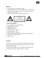 Preview for 3 page of Mark LX 50G PRO User Manual