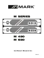 Preview for 1 page of Mark M 450 User Manual