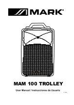 Mark MAM 100 TROLLEY User Manual preview