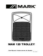 Preview for 1 page of Mark MAM 120 TROLLEY User Manual