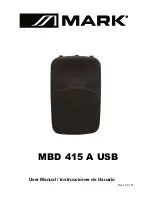 Предварительный просмотр 1 страницы Mark MBD 415 A USB User Manual