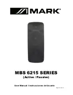 Preview for 1 page of Mark MBS 6215 User Manual