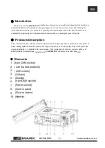 Preview for 3 page of Mark MF 900 PRO User Manual