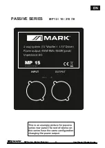 Preview for 3 page of Mark MP 12- AM User Manual