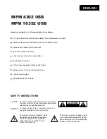 Preview for 3 page of Mark MPM 16352 USB User Manual