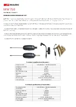 Preview for 1 page of Mark MW 750 User Manual