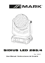 Preview for 1 page of Mark SIDIUS LED 285/4 User Manual