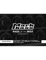 MarkBass COMBO HEAD II Owner'S Manual предпросмотр