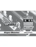 Предварительный просмотр 1 страницы MarkBass Super Booster Owner'S Manual