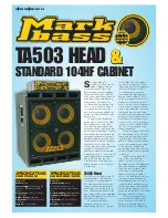 Preview for 1 page of MarkBass TA503 Review