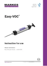 Preview for 1 page of Markes International Easy-VOC C-EZVOCPO Instructions For Use Manual