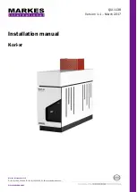 Markes International Kori-xr Installation Manual preview