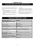 Preview for 26 page of Market Forge Industries 2624 Owner'S Manual