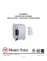 Market Forge Industries ALTAIR II Series Installation, Operation And Maintanance preview