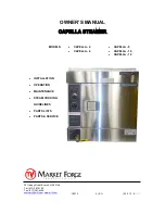 Market Forge Industries CAPELLA - 10 Owner'S Manual preview