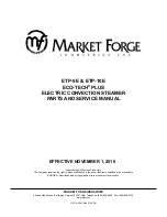Market Forge Industries ETP-10E Parts And Service Manual preview