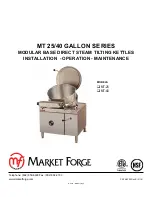 Market Forge Industries MT-25 Installation Operation & Maintenance preview