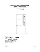 Market Forge Industries ST-10-TE Installation And Operation Manual And Parts preview