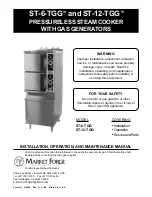 Preview for 1 page of Market Forge Industries ST-12-TGG Installation, Operation And Maintenance Manual