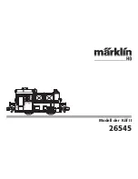 Preview for 1 page of marklin 26545 Instruction Manual