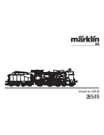 marklin 26549 Instruction Manual preview