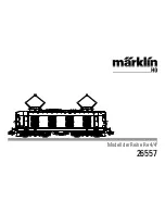 Preview for 1 page of marklin 26557 Instruction Manual