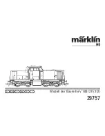 Предварительный просмотр 1 страницы marklin 29756 Instruction Manual