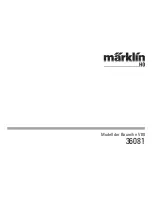 Preview for 1 page of marklin 36081 Instruction Manual