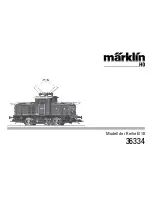 Preview for 1 page of marklin 36334 User Manual