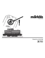 Предварительный просмотр 1 страницы marklin 36700 Instruction Manual