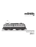 Preview for 1 page of marklin 37011 Instruction Manual