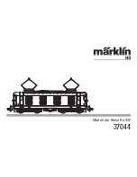 Preview for 1 page of marklin 37044 User Manual