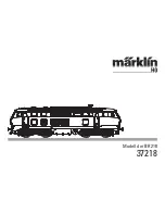 Preview for 1 page of marklin 37218 User Manual