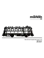 Preview for 1 page of marklin 37257 Instruction Manual