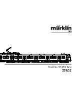 marklin 37502 Instruction Manual preview