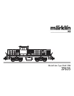 marklin 37635 Instruction Manual предпросмотр