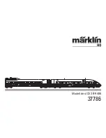 Предварительный просмотр 1 страницы marklin 37786 Instruction Manual