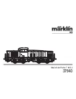 Предварительный просмотр 1 страницы marklin 37940 User Manual