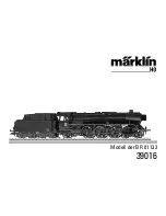 Предварительный просмотр 1 страницы marklin 39016 User Manual