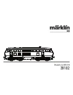 Предварительный просмотр 1 страницы marklin 39182 Instruction Manual