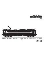 marklin 39404 User Manual предпросмотр