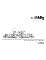 Preview for 1 page of marklin 39563 User Manual