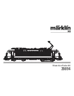 Preview for 1 page of marklin 39894 User Manual